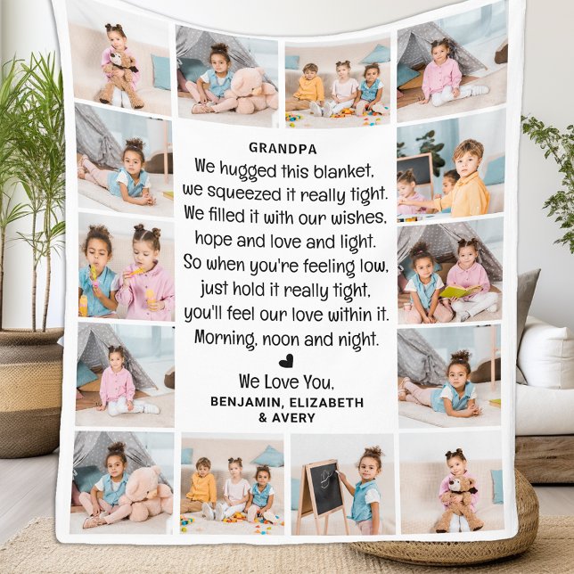 Manta Polar Abuelos Personalizados de abuelo modernos y multif (Subido por el creador)