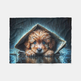 Manta Polar Abundante cachorro húmedo buscando calidez y comod