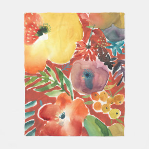 Manta Polar Abundantes Florals III