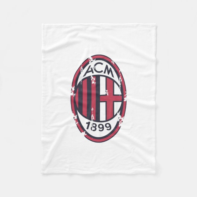 Manta Polar Ac milan retro con insignia (Anverso)