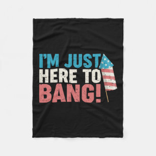 Manta Polar Acá A Bang Shirt 4 De Julio Firework Patriótico