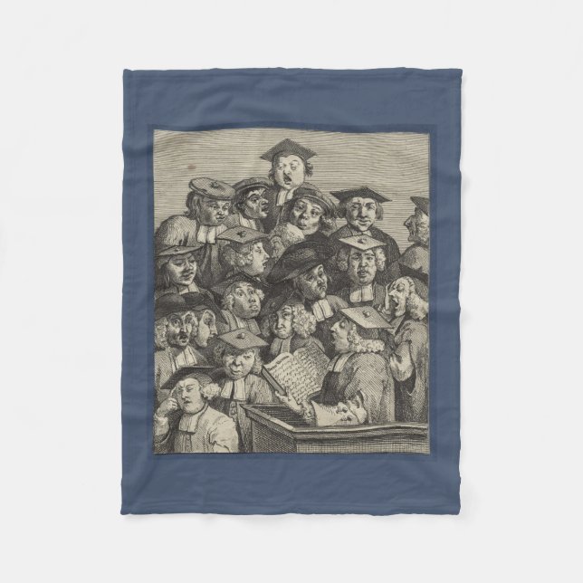 Manta Polar Académicos en una conferencia (por William Hogarth (Anverso)