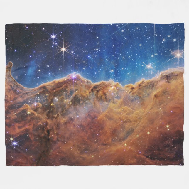 Manta Polar Acantilados cósmicos Telescopio web Carina Nebula  (Frente (Horizontal))
