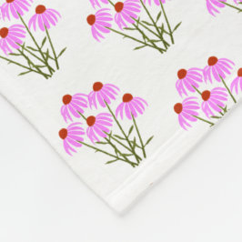 Manta Polar Acentos de Flor de Maíz Purpúrea
