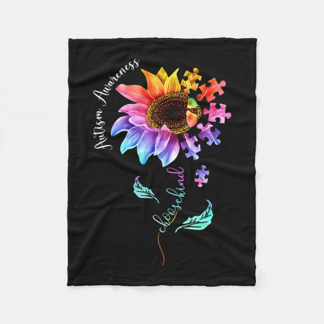 Manta Polar Aceptación de conciencia sobre autismo Mujeres Mae (Anverso)