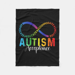 Manta Polar Aceptación de conciencia sobre autismo Símbolo inf