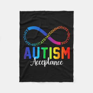 Manta Polar Aceptación de conciencia sobre autismo Símbolo inf