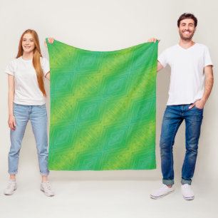 Manta Polar Aceptación   Patrón de Shibori azul verde amarillo