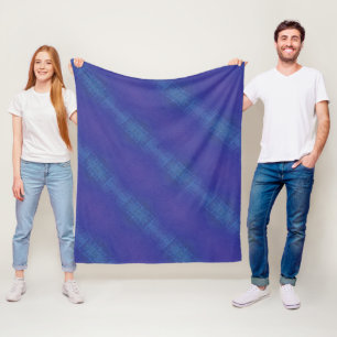 Manta Polar Aceptación   Patrón Shibori Violeta Azul Índigo