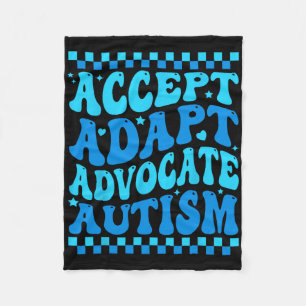 Manta Polar Aceptar Adaptación Defender Autismo Conciencia Mes