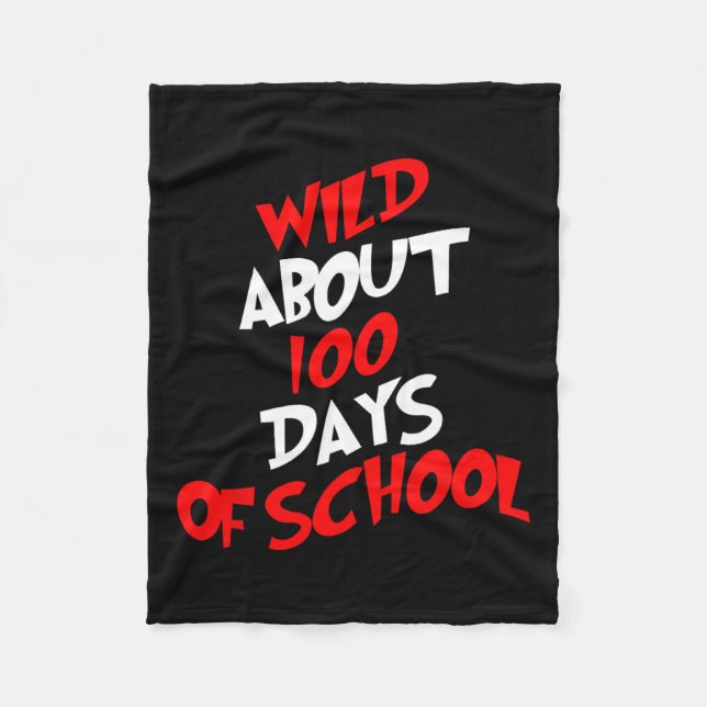 Manta Polar Acerca de 100 Días Escuela Día 100 Profesor Estudi (Anverso)