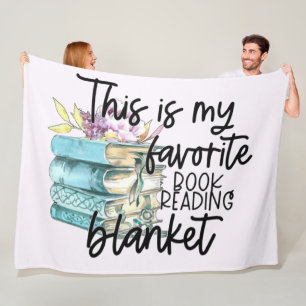 Manta Polar Acogedor con tu libro favorito