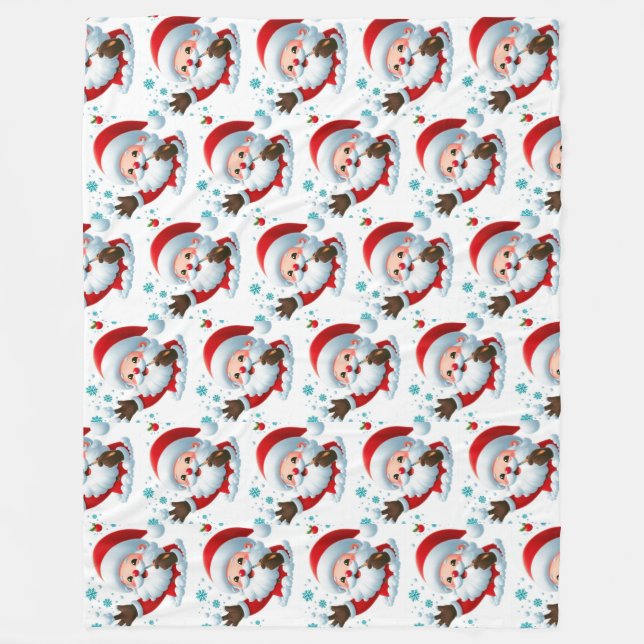 Manta Polar Acogedor Santa Fleece Blanket (Anverso)