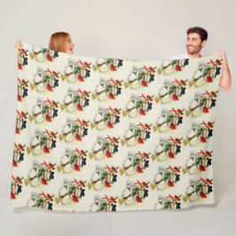 Manta Polar Acogedor viaje de invierno a Navidades de Snowman