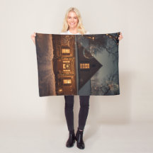 Acogedora casa de invierno de maravillas con burbu