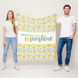 Manta Polar Acondicionamiento En La Cama De La Fleece Sunshine