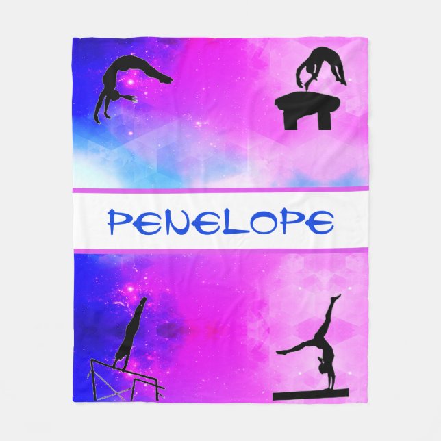 Manta Polar Acontecimientos de gimnasia de chicas Resumen (Anverso)