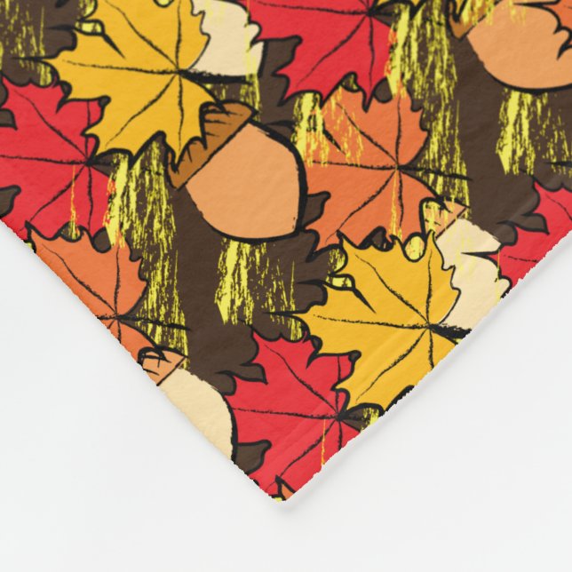 Manta Polar Acordes y hojas IV (Esquina)