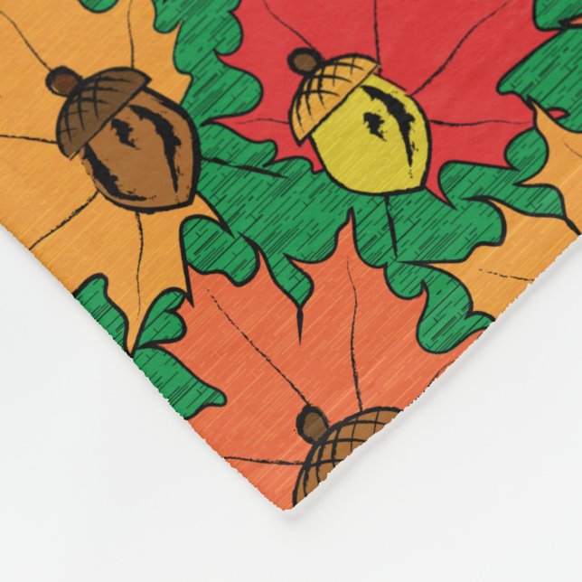 Manta Polar Acordes y hojas VI (Esquina)