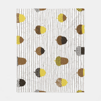 Manta Polar Acorns de otoño: Vibes de época