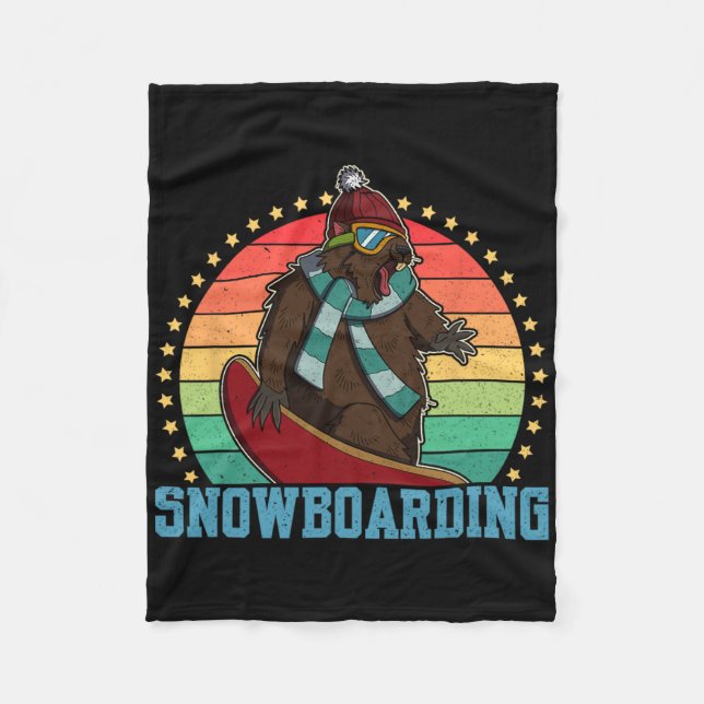 Manta Polar Actividad competitiva del Snowboard Skip Snowboard (Anverso)