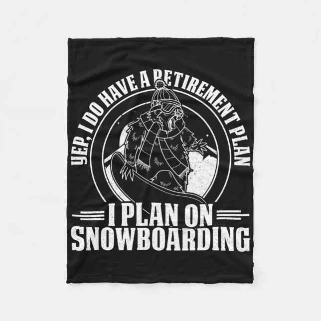 Manta Polar Actividad competitiva del Snowboard Skip Snowboard (Anverso)