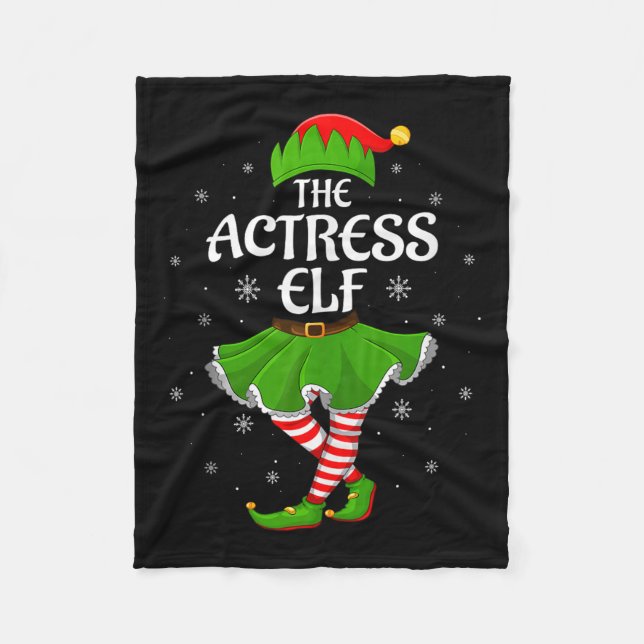 Manta Polar Actress Elf Christmas Family Girls Women Elf Squad (Anverso)