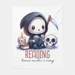 Manta Polar Acuarela Amante de Libros Segador