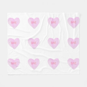 Manta Polar Acuarela Convo Heartz Bae Media Fleece Blanc