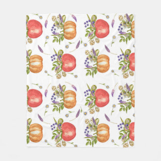 Manta Polar Acuarela De Otoño, Composición Sin Marea.