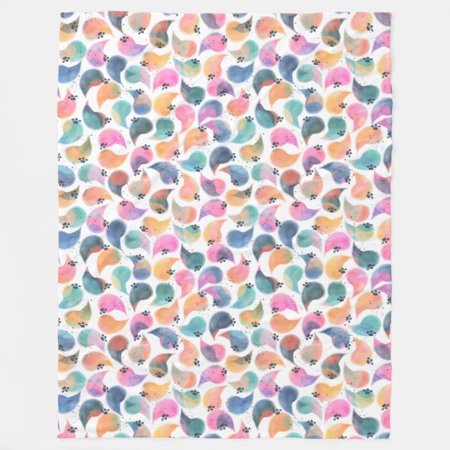 Manta Polar Acuarela de piel de pescado (Anverso)