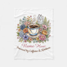 Acuarela Nombre Personalizado Médico Café Floral