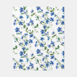 Manta Polar acuarela olvidarme de no las flores