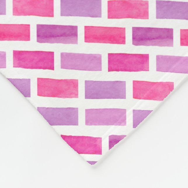 Manta Polar Acuarela rosa (Esquina)