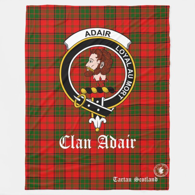 Manta Polar Adair Clan Tartan Scotland Fleece Blanket (Anverso)