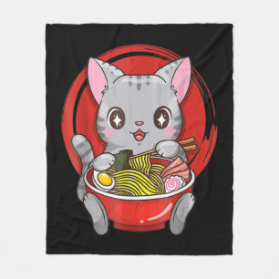 Manta Polar Adolescente oficial Ramen Cat Anime Kawaii Neko Ja