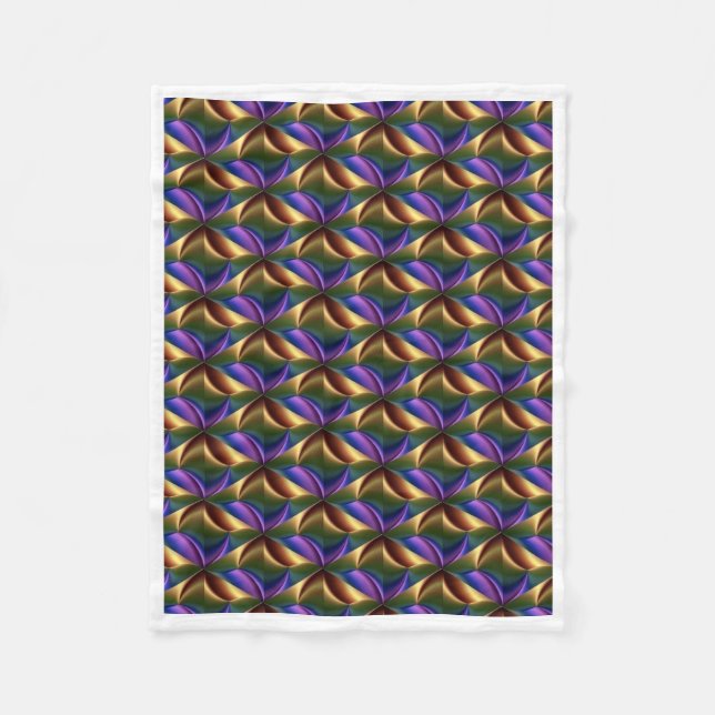 Manta Polar ADOM Abstract Metallic Pattern Blanket (Anverso)