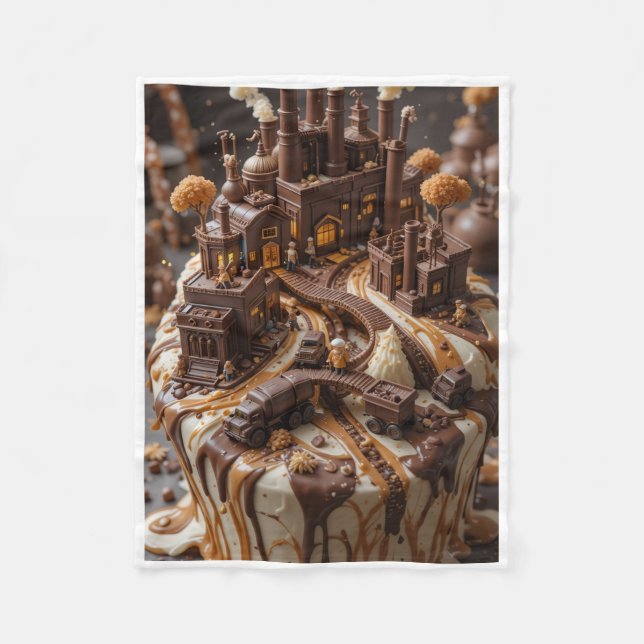 Manta Polar ADOM Chocolate Factory Fantasy Blanket (Anverso)