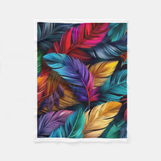 Manta Polar ADOM Colorful Botanical Art Blanket