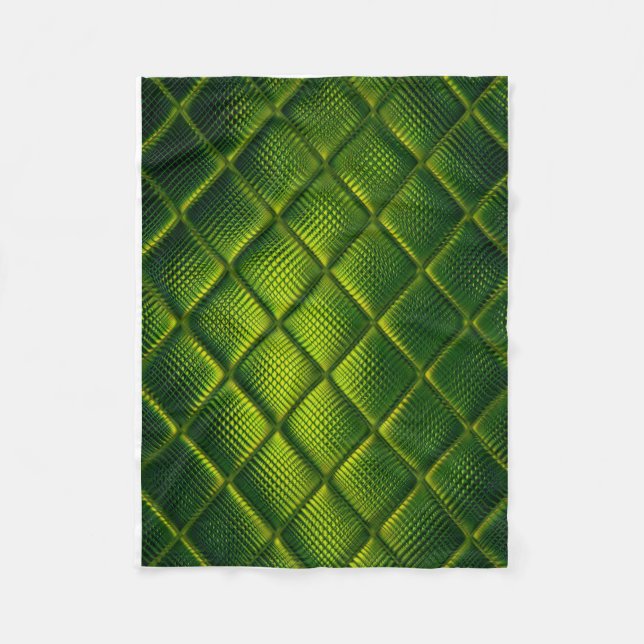 Manta Polar ADOM Quilted Green Texture Throw Blanket (Anverso)