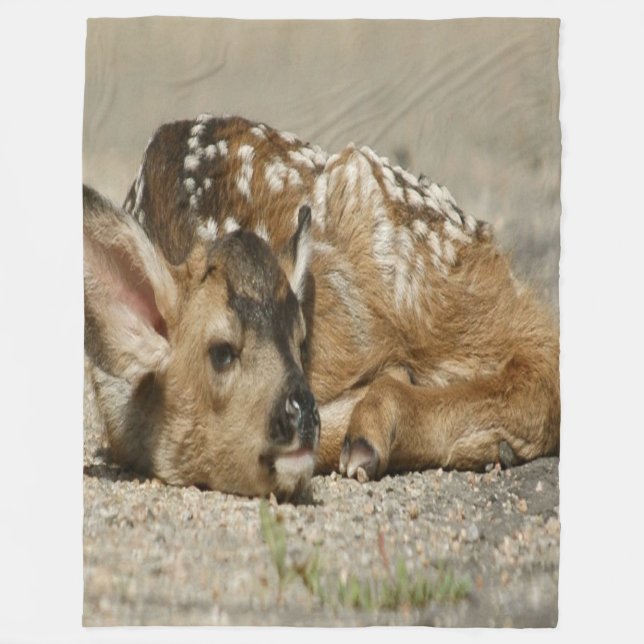 Manta Polar Adorable Baby Fawn (Anverso)