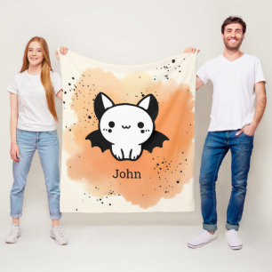 Manta Polar Adorable Bat Buddy - Arte de guardería Minimalista