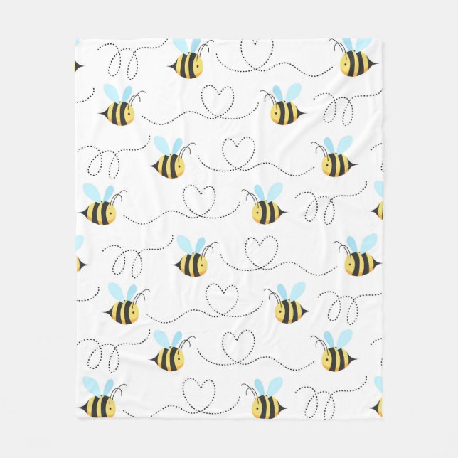 Manta Polar Adorable manosee el modelo de la abeja (Anverso)