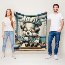 Manta Polar Adorable Sushi Chef Puppy