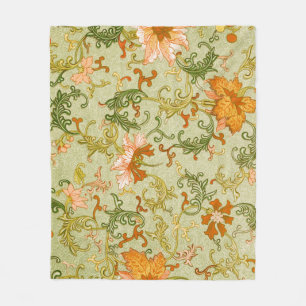 Manta Polar Adorno Antiguo Chino Jones Flores