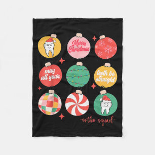 Manta Polar Adorno de Navidad Ortodóntico Ortodóntico Squad Di