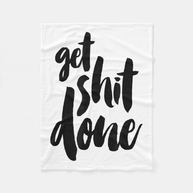 Manta Polar Adult Get Sht Done Motivational Quote  (Anverso)