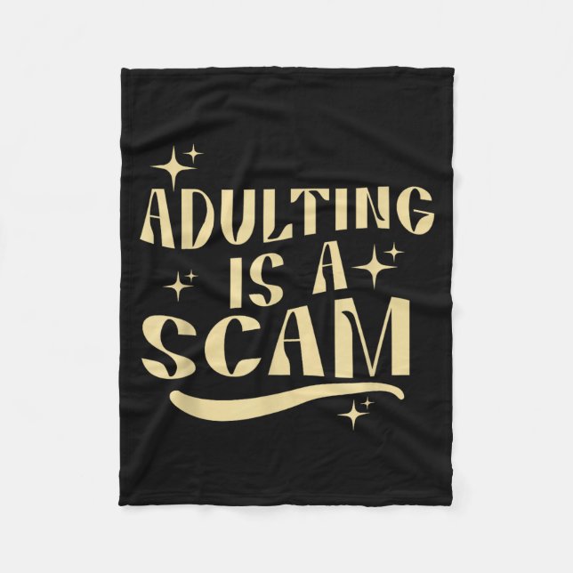 Manta Polar Adulting Is A Scam,funny Sarcastic Sublimation Gif (Anverso)