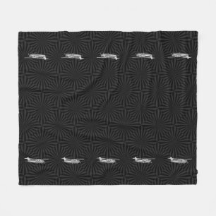Manta Polar Aeronaves Cessna Silhouette Flying Black Sunburst