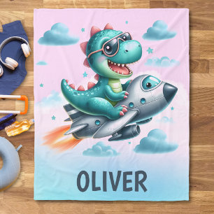 Manta Polar Aeronaves de Jet Volantes Cute Dino Trex